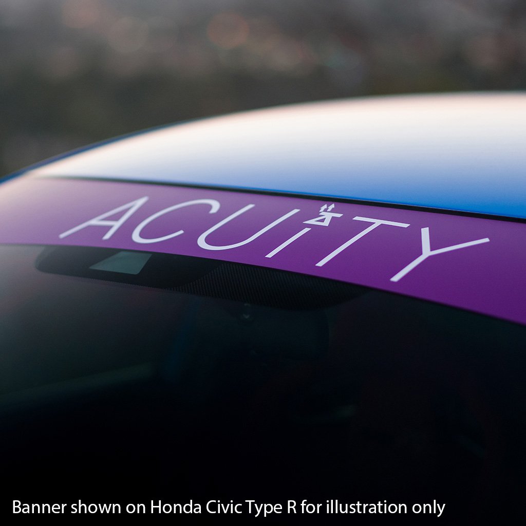 Acuity Matte Purple Windshield Banner