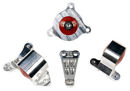 BARTOO Engine Motor Mount Kit – For 02-06 RSX DC5 / 02-05 EP3 SI – K20 K24 K Series Swap – Aluminum – Polished