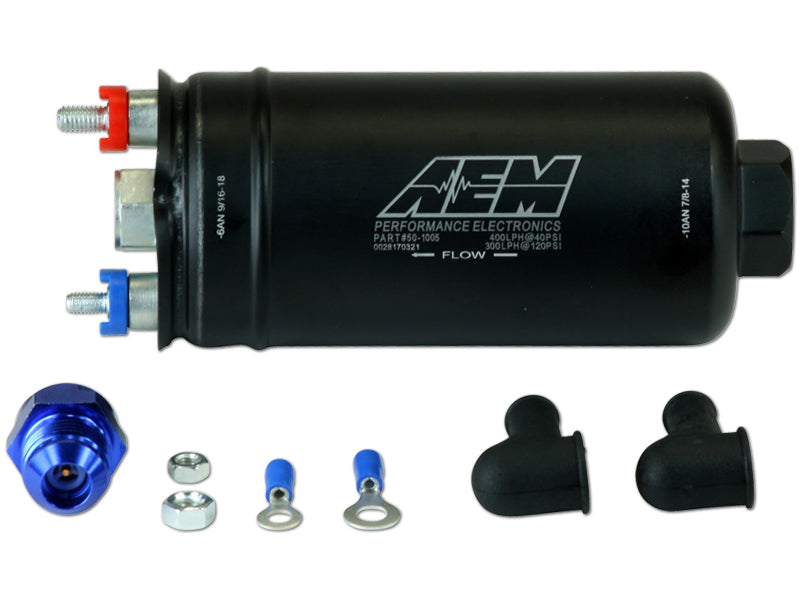 AEM High Flow 400LPH Inline Fuel Pump - Universal