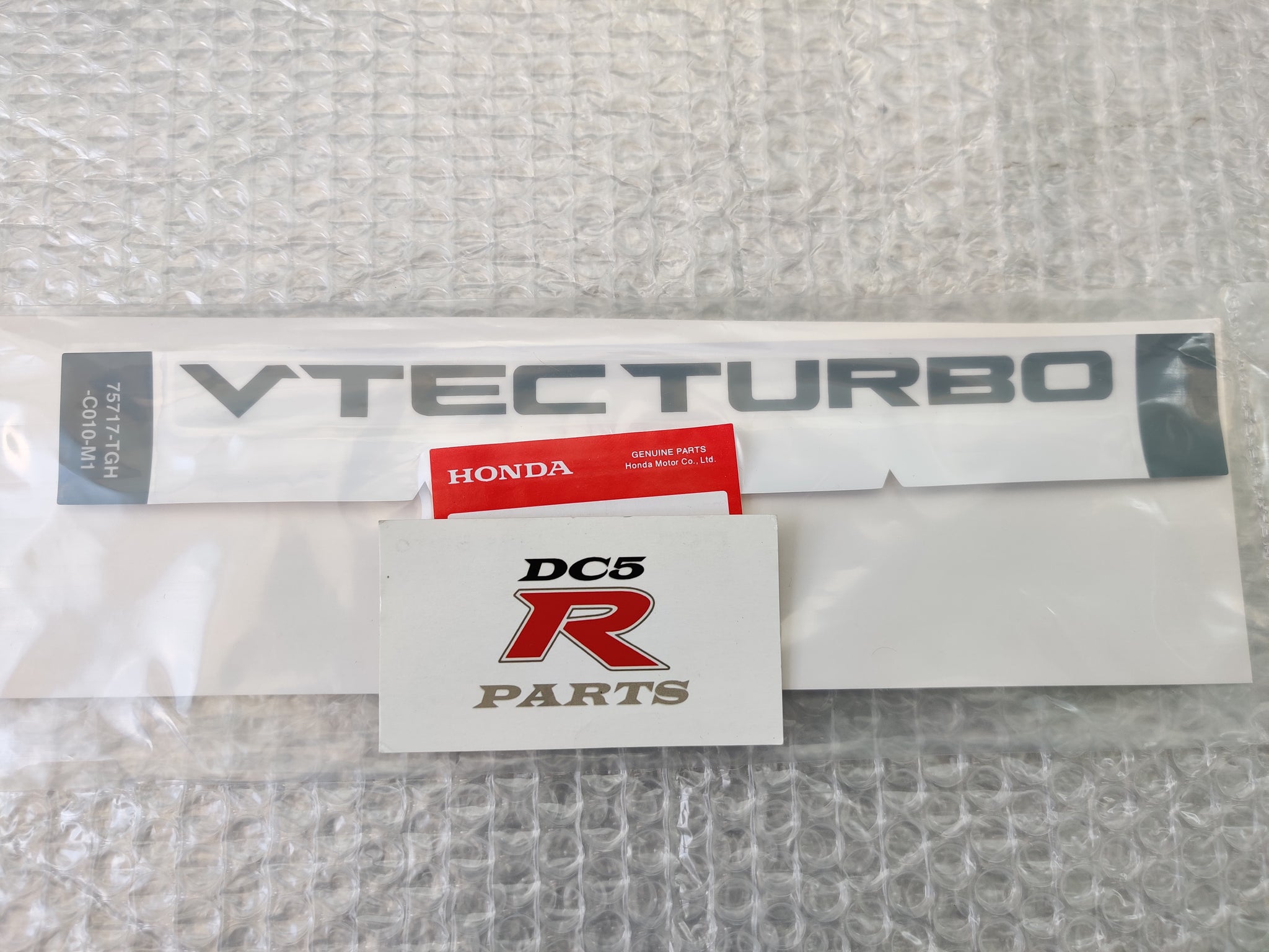 Honda Civic Type R FK8 OEM "VTEC TURBO" Decal – DC5R Parts LLC