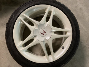 Honda Accord Type R CL1 Euro OEM 17" Wheels (Championship White)