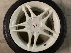 Honda Accord Type R CL1 Euro OEM 17" Wheels (Championship White)