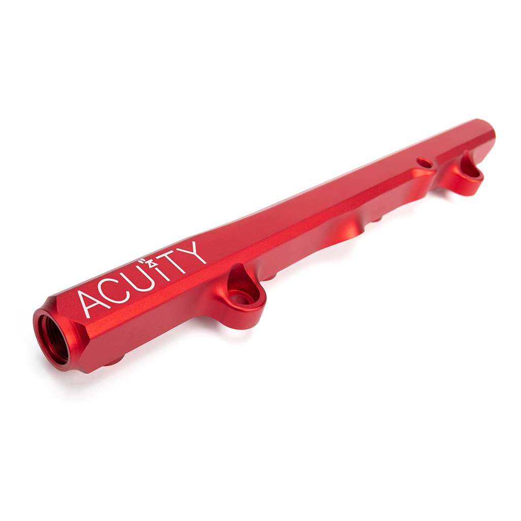 Acuity K-Series Fuel Rail - Satin Red Finish