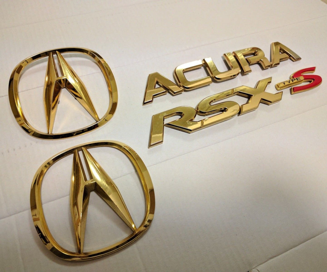 Acura RSX Type S OEM A-Spec Gold Emblems